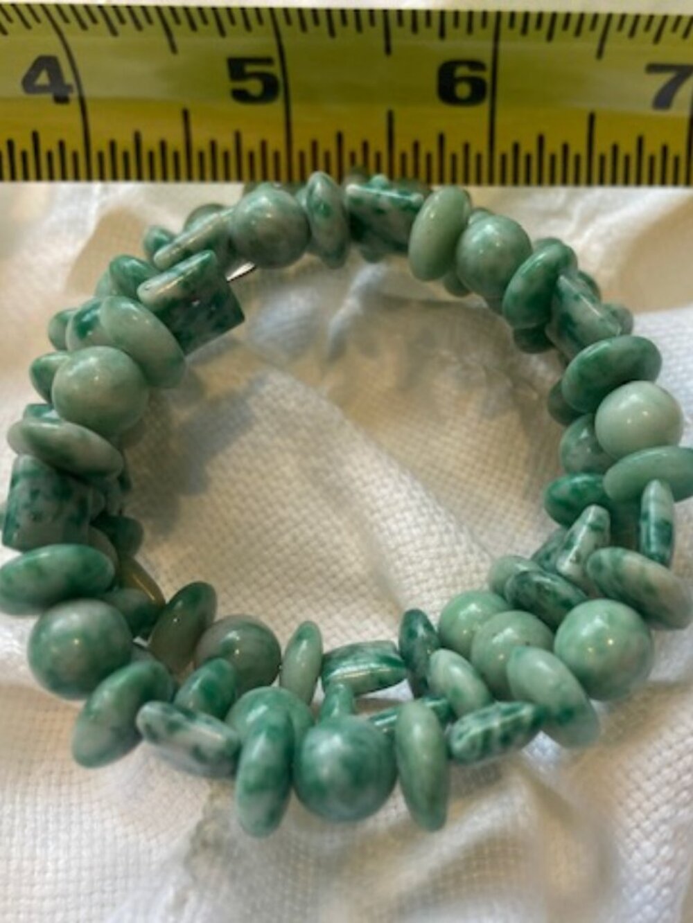 Green stone bracelet